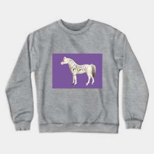 PLASTIC FANTASTIC: Zebra Crewneck Sweatshirt